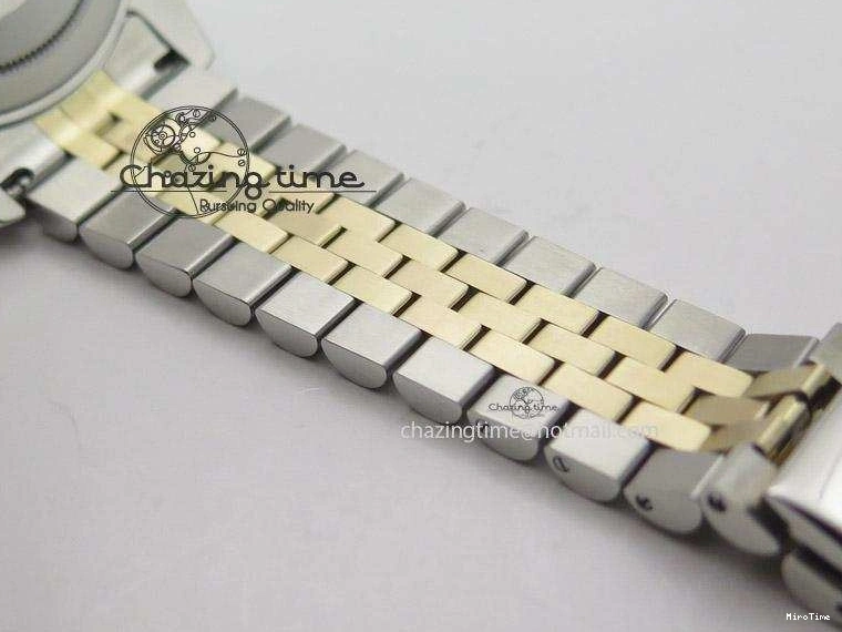 MiroTime 0108 DayDate II 41mm MK Best Edition SS RG Wrapped Sliver Dial Roman Marker On Bracelet A Casual 4005